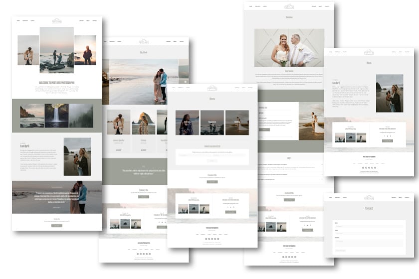 Portland photography website template