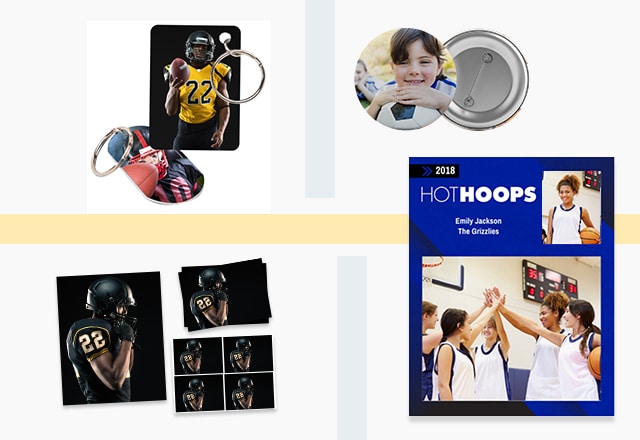 photo gifts keychain button football photos team photo