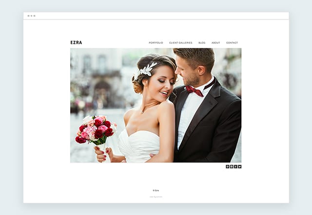 Ezra Photography Website Template