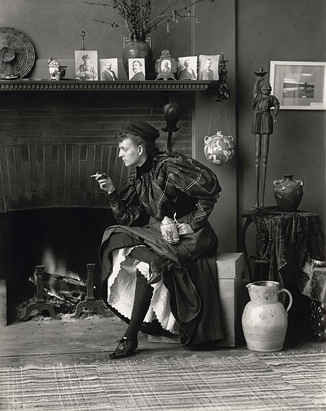 File:Frances Benjamin Johnston, Self-Portrait (as "New Woman"), 1896.jpg