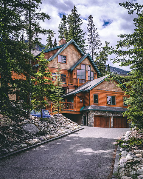 house in the mountains