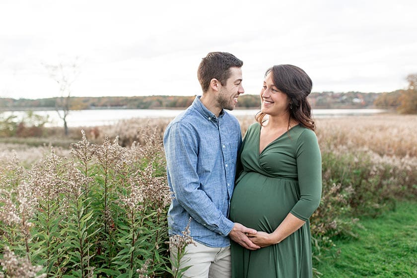 pregnant woman with partner