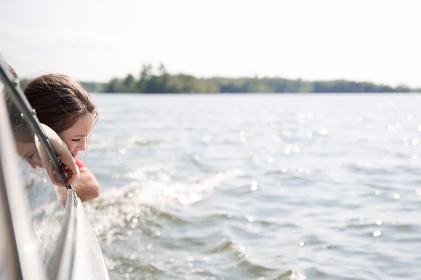 Rule of Thirds - Photo of a girl at a lake positioned with the Rule of Thirds