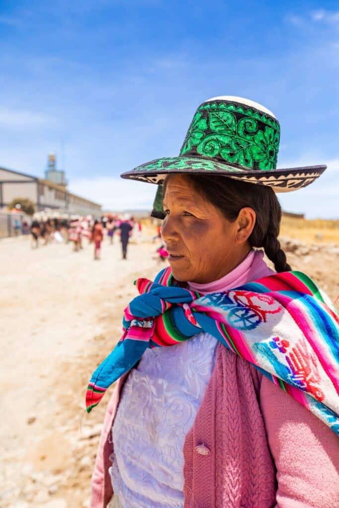 LAURA GRIER Qechua woman in hat