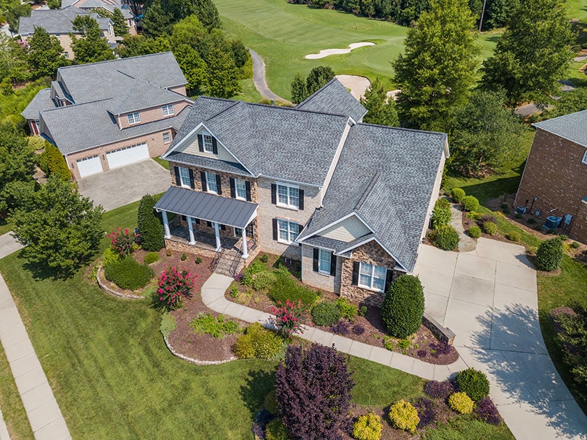 residential home from drone