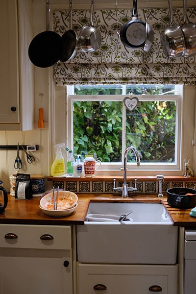 dirty dishes in kitchen still life