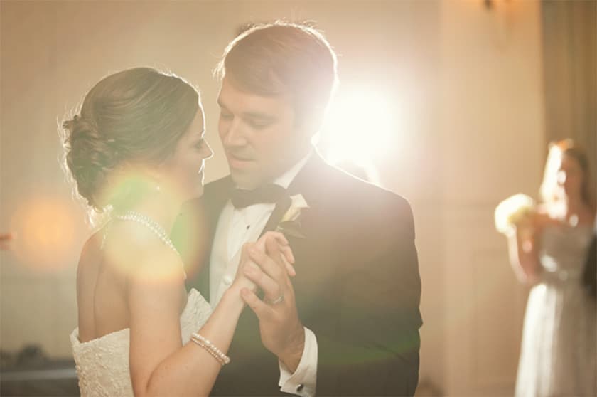 bride and groom's first dance