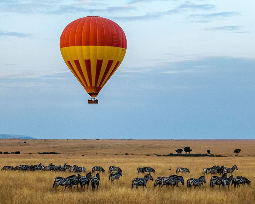 hot air balloon safari 