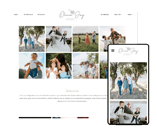 Canvas family website template online photography portfolio online photography portfolio