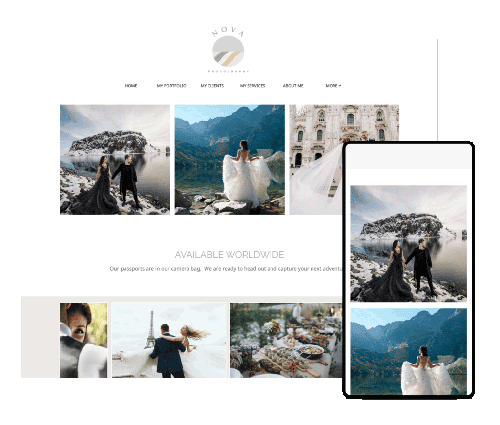 Canvas wedding website template online photography portfolio online photography portfolio