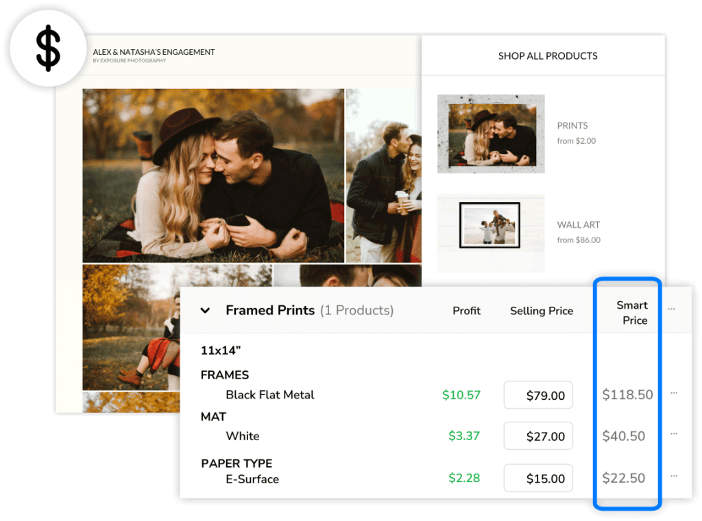 New Smart Pricing Feature for online photograph selling