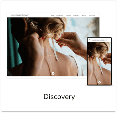 online photo gallery discovery template