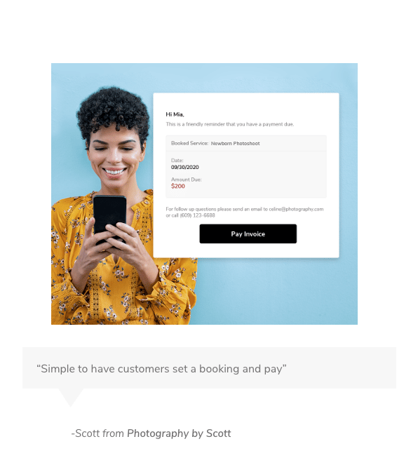 photography online booking and scheduling tool