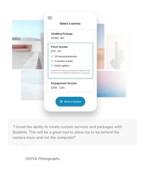 photography online booking and scheduling tool