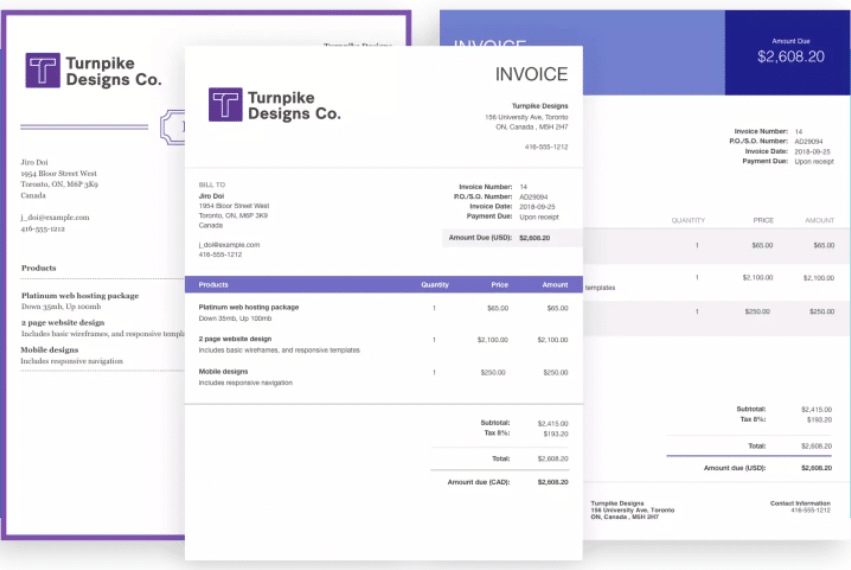 Wave invoicing