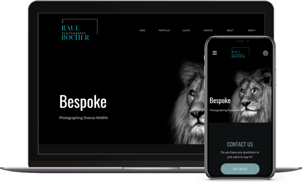 wildlife portfolio website solutions